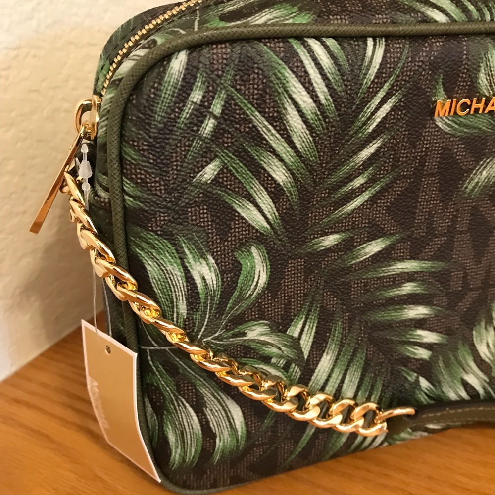 Michael Kors Large Jet set crossbody brown olive - Picture 2 of 8